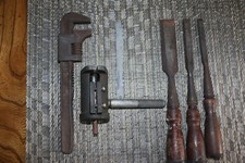 VINTAGE MONKEY WRENCH, 3 WOOD