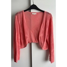 Monsoon Coral Knitted Bolero -