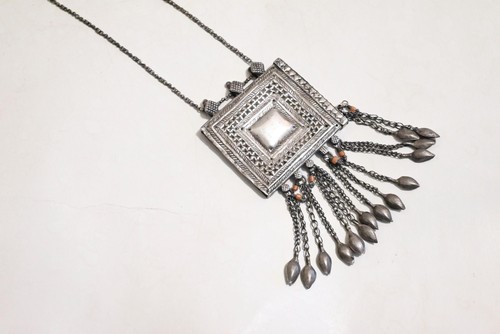 Antique silver coral hirz - antique,