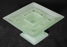 Bagley Art Deco green frosted