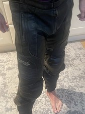 RST Motorbike Leather Trousers Size 3xl Euro 60