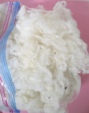 6 oz. Raw White Sheep Wool for