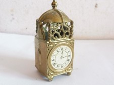 VINTAGE  PERIOD DESIGN METAL DOLLS HOUSE  LANTERN CLOCK