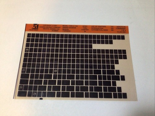 Used microfiche cessna model - microfiche,