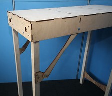 Model railway baseboards leg - railway,