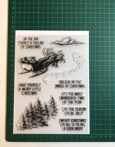 Large christmas stamp - -, 10