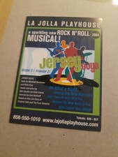 Jersey Boys-The Musical  flyer From La jolla 2004 Pre Broadway Frankie Valli 