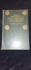 Mrs Beeton's All About Cookery 1909 Edwardian cookbook Household Management
