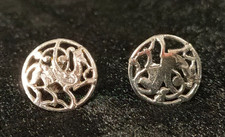 Silver Stud Earrings, Shetland