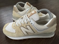 New Balance 574 Women’s Running Gym Trainers, Cream/Beige - Size 6
