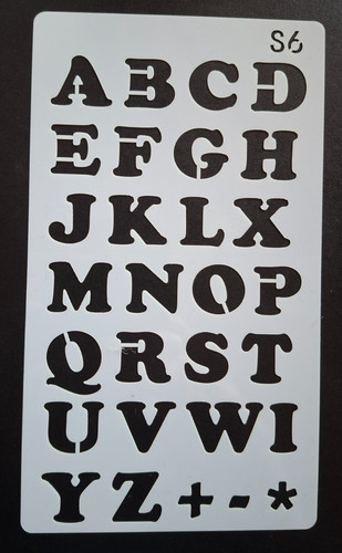 Alphabet letter stencil - letter,