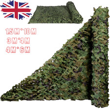 Large Camouflage Net Camo Netting Camping Shooting Hunting Army Hide Cover UK