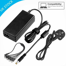 AC/DC 12V 5 Amp Power Supply Adapter UK 3 Pin Plug 12 Volt CCTV Charger Cord 60W