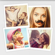 Pack of 4 Shot2go magnetic photo fridge frame pockets passport size 35x45mm 4683