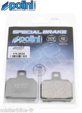 Set of 2 rear brake pads