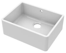 Fireclay Single Bowl Butler Kitchen Sink with Overflow