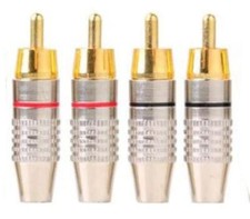 Gold plated rca phono male - x,