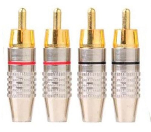 Gold plated rca phono male - 4,