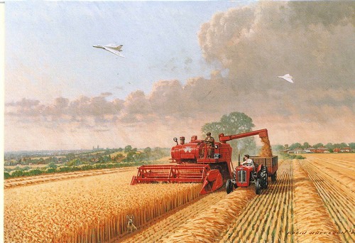 Sixties harvesting with - 'sixties,
