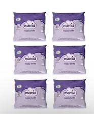 6 X Mamia Nappy Sacks, Tie