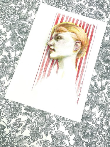 Original portrait drawing - original,
