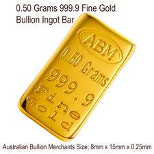 0.50 Grams 999.9 Fine Solid