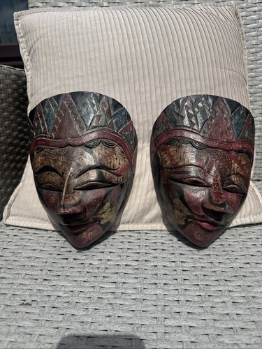 Indonesian batik topeng - topeng, mask
