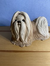 Vintage Sandicast shitzu Dog