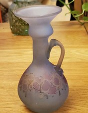 Roman Replica of Archeological Find Glass Vase with Handle 13.5cm