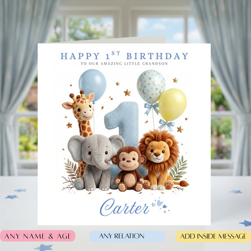 Personalised 1st birthday boy - 1st,
