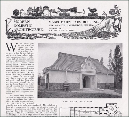 Model dairy farm - building,, the