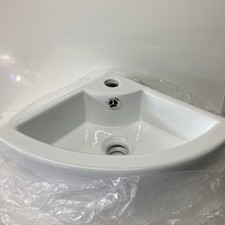 VidaXL  white Corner Mounted Ceramic Basin Bathroom Washroom New Boxed