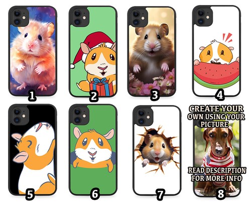 Hamster rubber phone case - hamster,