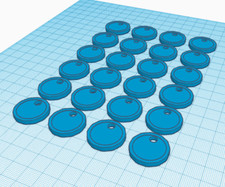 BULK Trolley Coin Token Removable Supermarket £1 One Pound Shopping Cart Blue