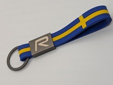 Volvo R-Design Swedish Flag Keyring New