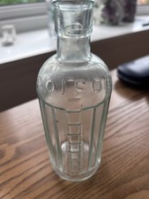 Vintage Antique Glass Bottle Poison Patent Vapo Cresolene for Chemists