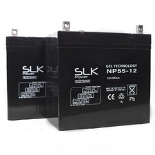 PAIR 12v 55Ah SLK POWER GEL