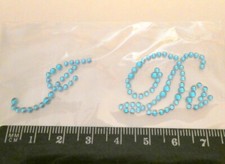 JOB LOT TEN “I DO” Diamante Rhinestone Blue under Shoe Stickers SOMETHING BLUE
