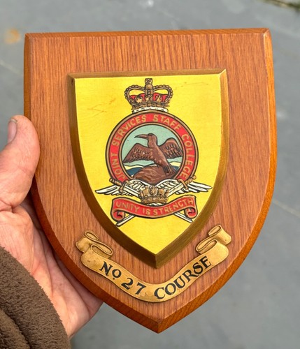 Vintage oak raf shield - raf, plaque
