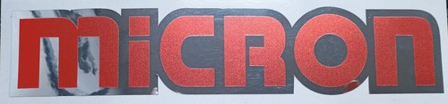 Micron exhaust sticker cut - micron,
