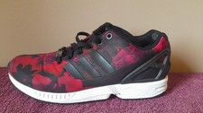 Adidas  Torsion Trainers Running Shoes Womens Size 6.5 Red Black Floral Pattern