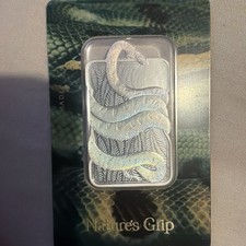 2024 PAMP Suisse Nature’s Grip Anaconda 1 oz Silver Hologram Bar  Assay