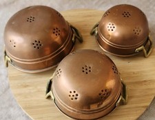 Vintage Lot Of 3 Small Copper