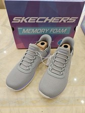 Skechers Ladies Swift Fit Bountiful Slip-On Trainer in Grey Size 5 FREE POSTAGE 