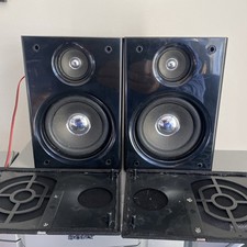 Goodmans Micro14651 Black Bookshelf Speakers X2 Used Tested 4ohms