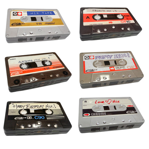 Cassette design storage tins - storage,