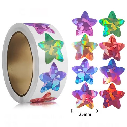 Holographic star stickers - holographic,