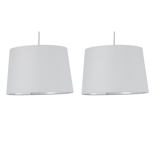 Set white with silver - set, 2