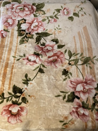 Vintage floral flower plush - floral,