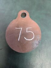 Hardox 450 12mm thk, 75mm (3") Diameter Shooting Target/Gong, 12mm thick plate